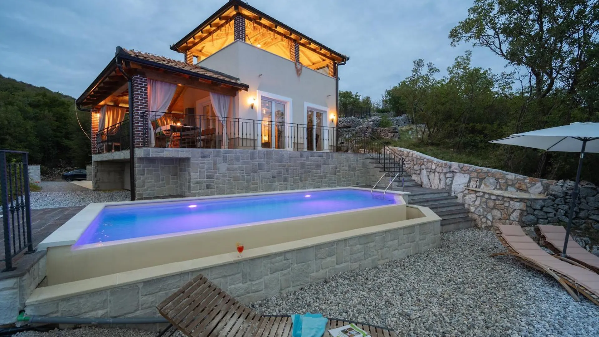 Villa Antonia - Private Pool & Panorama Kvarner View Zagorje